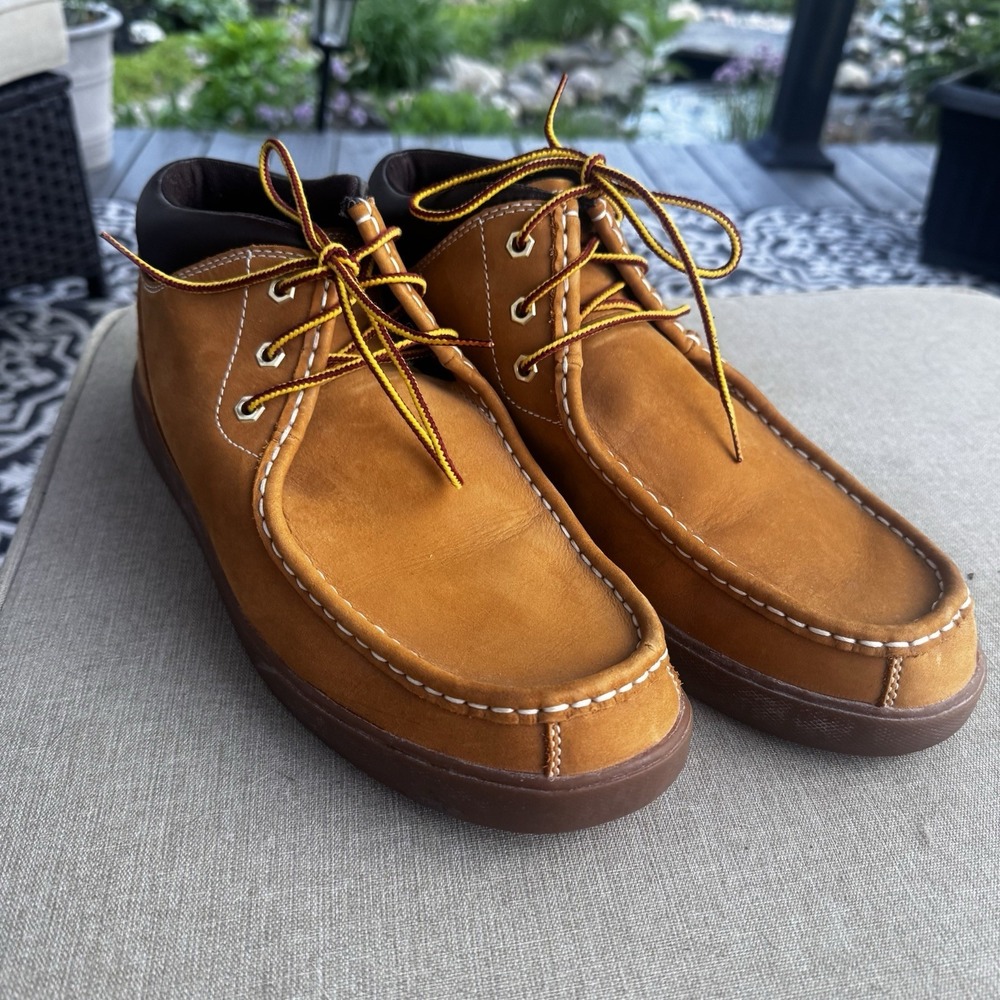 Men's Timberland 'Wallabe Style' Casual Mid Boots Wheat Gum Sole Size 11.5 US